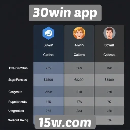 Comparação entre 30win app e concorrentes do mercado